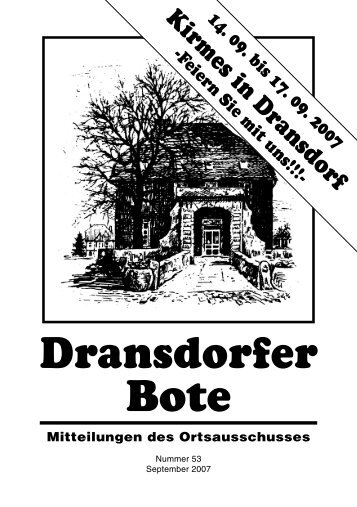 53/2007 - Ortsausschuss Bonn-Dransdorf