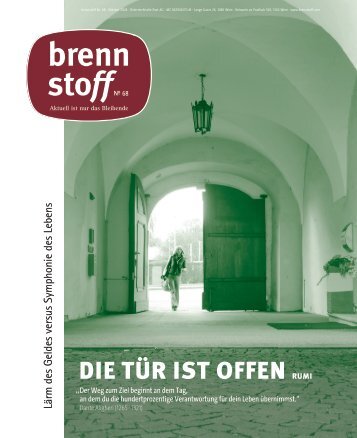 Brennstoff 68 - Lärm des Geldes versus Symphonie des Lebens