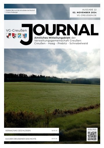 Creußen Journal - Ausgabe22 - 02.11.2024