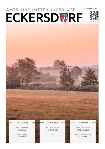 Eckersdorf Amts- und Mitteilungsblatt November 2024