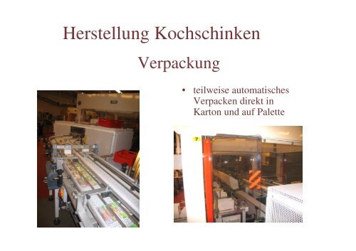 Herstellung von Wurstwaren