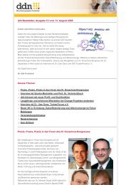 ddn-Newsletter, Ausgabe 12 - Das Demographie Netzwerk