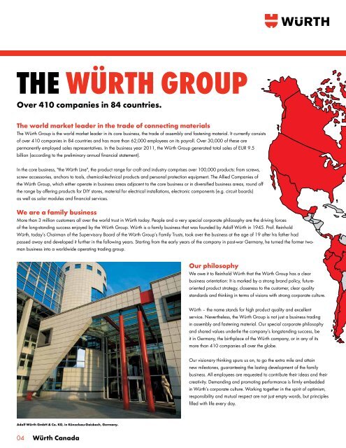 Technology Leadership - Wurth Canada