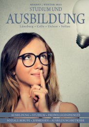 Ausbildung & Studium Herbst 2023 Lüneburg, Celle, Uelzen Soltau