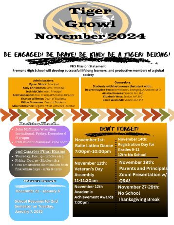 Tiger Growl-November 2024