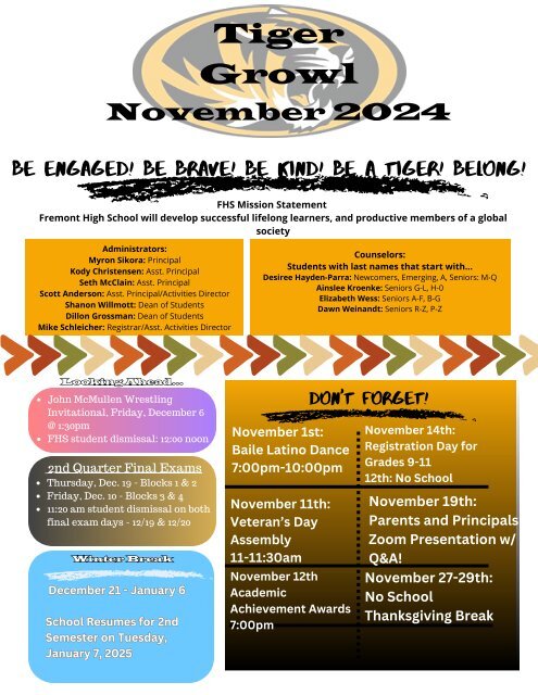 Tiger Growl-November 2024