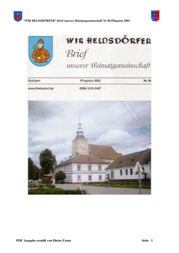 “WIR HELDSDÖRFER“ Brief unserer ... - Heldsdorf