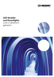 LED Strahler und Downlights. - Regent Beleuchtungskörper AG