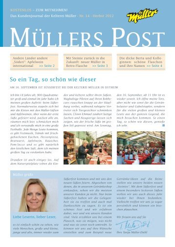 MÜLLERS POST - Kelterei Müller KG