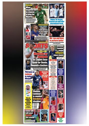 COMPLETE SPORTS - FRIDAY, NOV 1, 2024