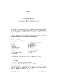 Fehler-Katalog zu beiden Relativitätstheorien - Wissenschaft und ...