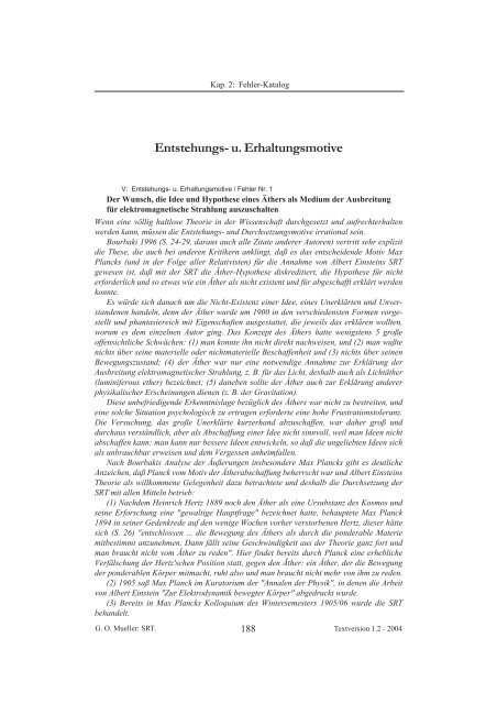 Fehler-Katalog zu beiden Relativitätstheorien - Wissenschaft und ...