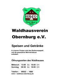 Speisen - Obernburger Waldhaus