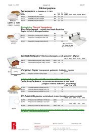 Fettdichte, beschichtete und kaschierte Papiere - Rausch Verpackung