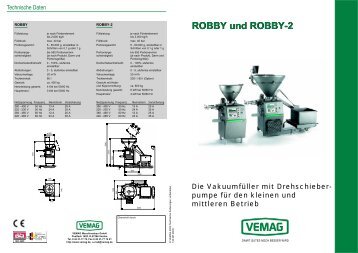 ROBBY und ROBBY-2 - Fleischereimaschinen Hauenstein GmbH