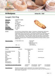 Artikelpass Laugen-Hot-Dog