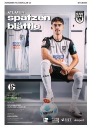 SSV Ulm 1846 Fußball - FC Schalke 04 // Ausgabe 6