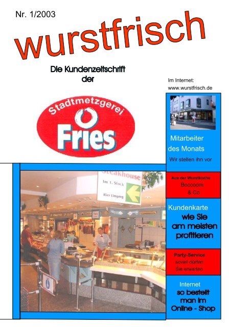 Nr. 1/2003 - Metzgerei Fries