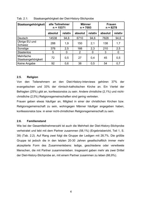 Nationale Verzehrsstudie II - BMELV