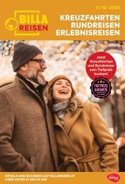 BILLA Reisen Folder 11 2024
