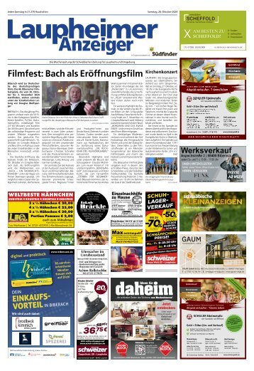 26.10.2024 Laupheimer Anzeiger