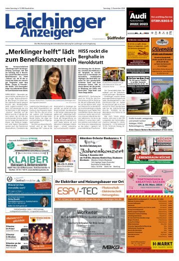 02.11.2024 Laichinger Anzeiger