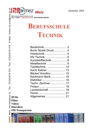 BERUFSSCHULE TECHNIK - Linz