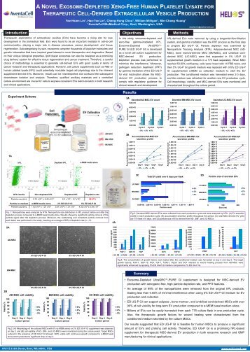 A NOVEL EXOSOME-DEPLETED XENO-FREE HUMAN PLATELET LYSATE FOR THERAPEUTIC CELL-DERIVED EXTRACELLULAR VESICLE PRODUCTION