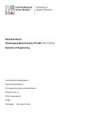 Bachelor of Engineering - FHInfo - Fachhochschule Kaiserslautern