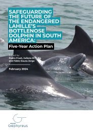 Five-year conservation strategy for the Lahille’s bottlenose dolphin (Tursiops gephyreus) 