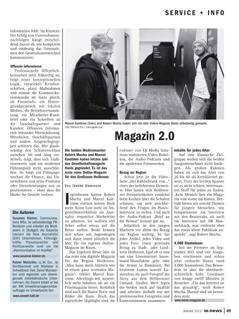 Die w.news als PDF-Datei herunterladen