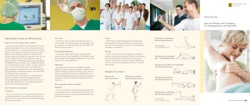Flyer Tipps und Übungen nach Hüft-OP, PDF - Klinik Tettnang