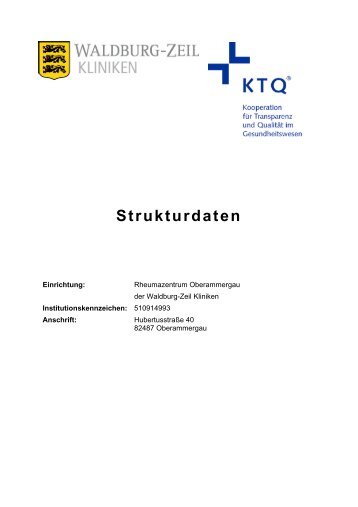 Strukturdaten - KTQ