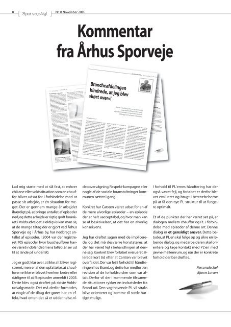 SporvejsNyt November 2005 - Brothers Keeper