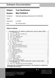 Tool identification System: MULTIVISION II - bermat