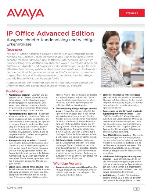 IP Office Advanced Edition - iptelecom