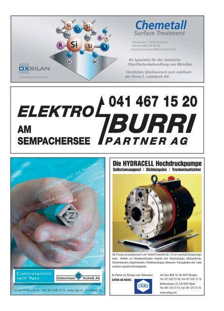 Unser Magazin "Perfektion in der ... - e.Luterbach AG