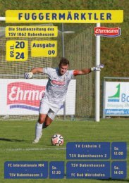 20241109 Fuggermärktler TSV 1862 Babenhausen – FC Bad Wörishofen