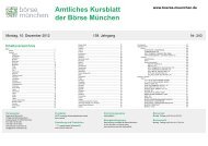 Amtliches Kursblatt der Börse München