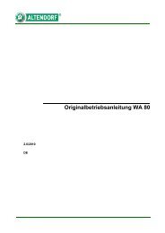 Originalbetriebsanleitung WA 80 - Altendorf