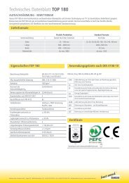 Technisches Datenblatt TOP 180 - NaturePlus