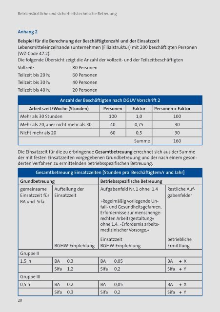 Betriebsärztliche und sicherheitstechnische Betreuung