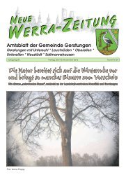 WERRA -ZEITUNG WERRA -ZEITUNG - Gemeinde Gerstungen