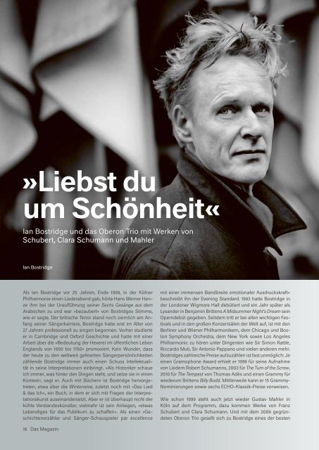 Kölner Philharmonie | Das Magazin NR. 1 FEB / MÄR / APR 2025