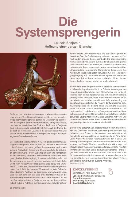 Kölner Philharmonie | Das Magazin NR. 1 FEB / MÄR / APR 2025