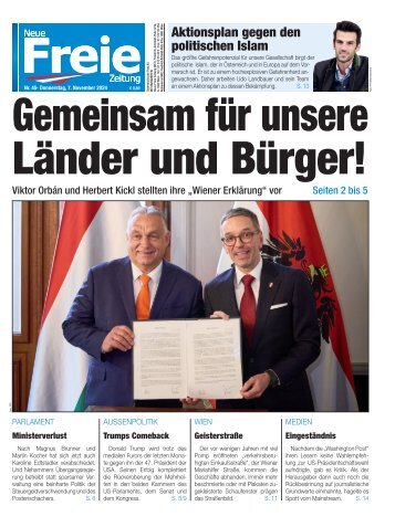 Gemeinsam für unsere Länder und Bürger!