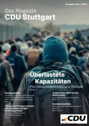 Das Magazin CDU Stuttgart Ausgabe 4/2024