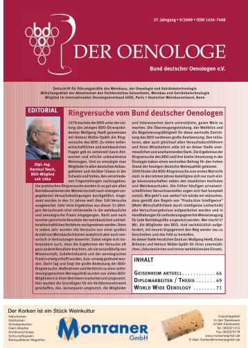 DER OENOLOGE - Bund Deutscher Oenologen eV