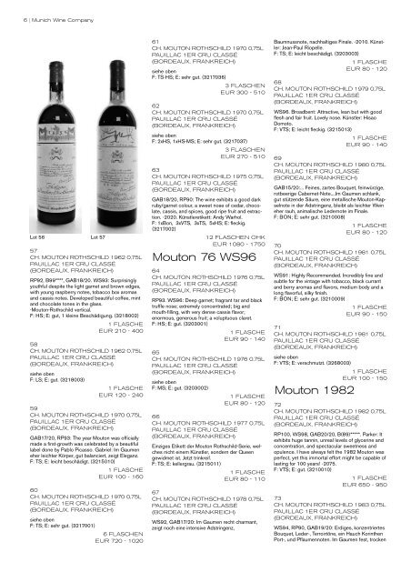 sammlung- sine qua non - Munich Wine Company