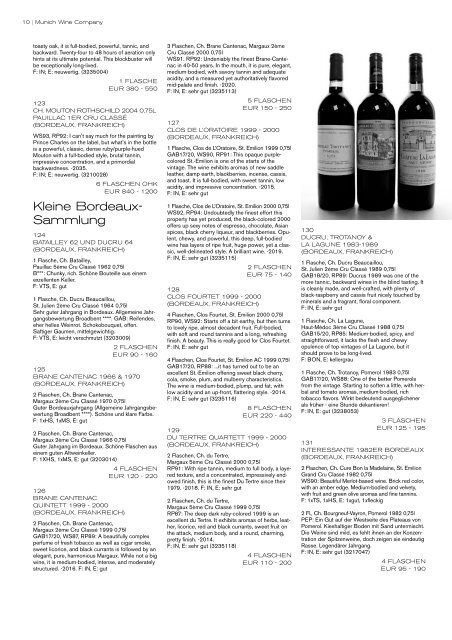 sammlung- sine qua non - Munich Wine Company